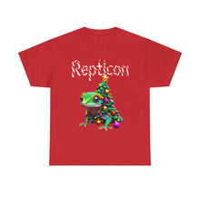 Load image into Gallery viewer, Repticon Unisex Heavy Cotton Tee w/ Gecko Christmas Tree
