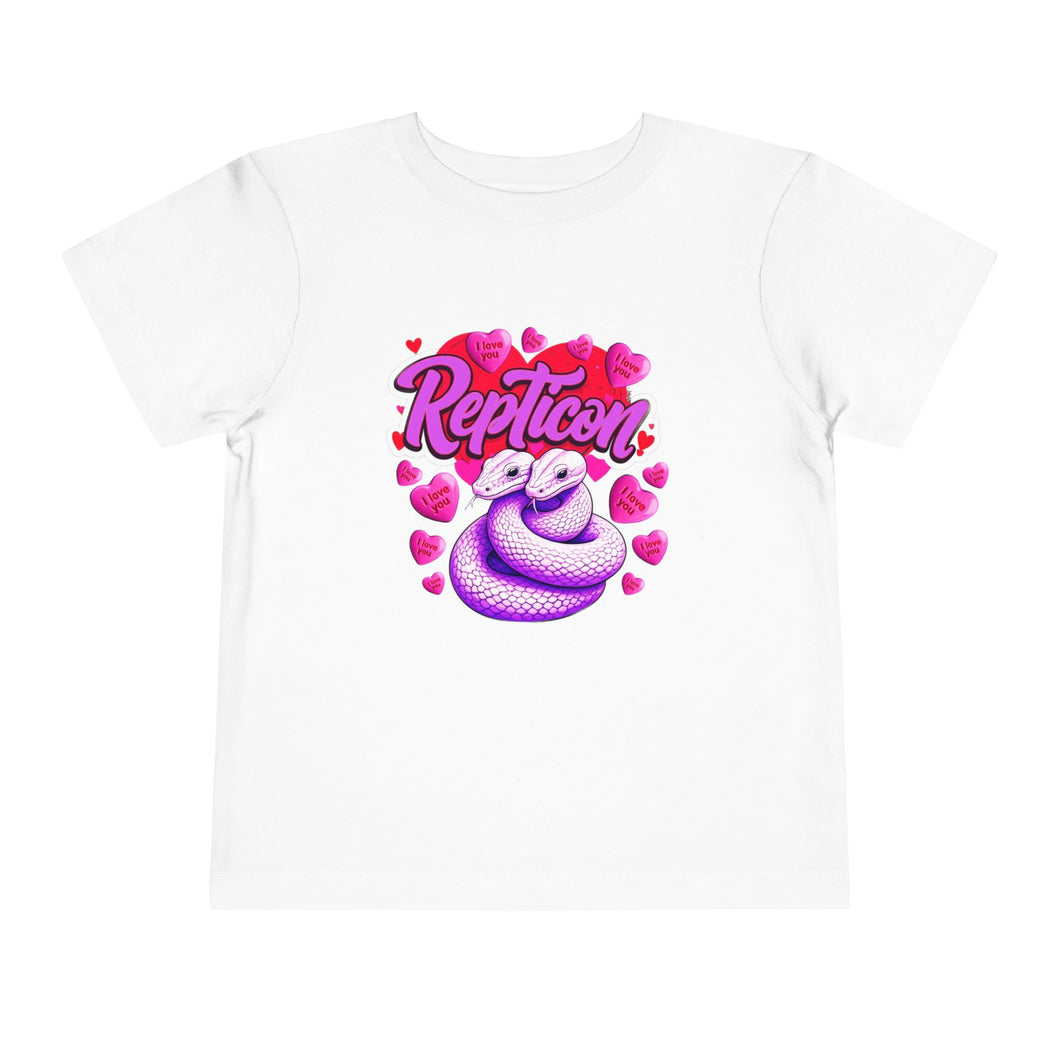 Repticon Toddler Short Sleeve Tee w/ Valentine Snakes