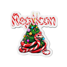 Load image into Gallery viewer, Repticon Die-Cut Magnets w/ Candy Cane Christmas Tree

