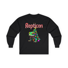 Load image into Gallery viewer, Repticon Unisex Ultra Cotton Long Sleeve Tee w/ Gecko Christmas Tree
