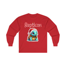 Load image into Gallery viewer, Repticon Unisex Ultra Cotton Long Sleeve Tee w/ Tortoise Santa
