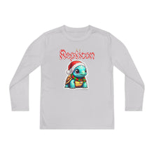 Load image into Gallery viewer, Repticon Youth Long Sleeve Competitor Tee w/ Tortoise Santa
