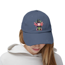 Load image into Gallery viewer, Repticon Unisex Distressed Cap w/ Axolotl

