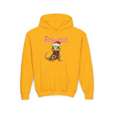 Load image into Gallery viewer, Repticon Youth Heavy Blend Hooded Sweatshirt w/ Lizard Santa
