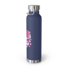 Load image into Gallery viewer, Repticon Copper Vacuum Insulated Bottle, 22oz w/ Valentine Snakes
