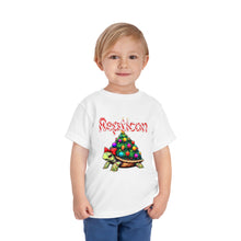 Load image into Gallery viewer, Repticon Toddler Short Sleeve Tee w/ Tortoise Christmas Tree
