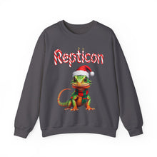 Load image into Gallery viewer, Repticon Unisex Heavy Blend™ Crewneck Sweatshirt w/ Lizard Santa
