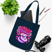 Load image into Gallery viewer, Repticon Organic Canvas Tote Bag w/ Valentine Snakes
