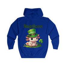 Load image into Gallery viewer, Repticon Unisex Full Zip Hoodie w/ Axolotl
