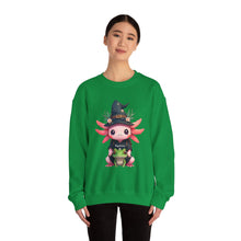 Load image into Gallery viewer, Repticon Women&#39;s Heavy Blend™ Crewneck Sweatshirt w/ Axolotl
