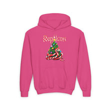 Load image into Gallery viewer, Repticon Youth Heavy Blend Hooded Sweatshirt w/ Candy Cane Christmas Tree
