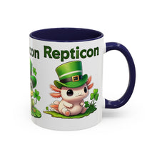 Load image into Gallery viewer, Repticon Accent Coffee Mug w/ St. Patrick&#39;s Day
