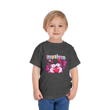 Load image into Gallery viewer, Repticon Toddler Short Sleeve Tee w/ Valentine Axolotls
