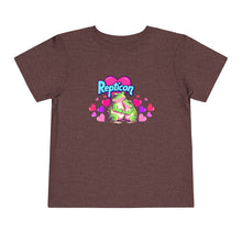 Load image into Gallery viewer, Repticon Toddler Short Sleeve Tee w/ Valentine Frogs
