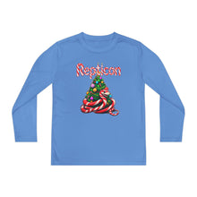 Load image into Gallery viewer, Repticon Youth Long Sleeve Competitor Tee w/ Candy Cane Snake Christmas Tree
