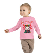 Load image into Gallery viewer, Repticon Toddler Long Sleeve Tee w/ Axolotl Christmas Tree
