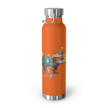 Load image into Gallery viewer, Repticon Copper Vacuum Insulated Bottle, 22oz w/ Crested Gecko Christmas Tree
