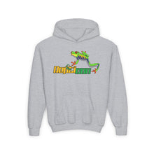 Load image into Gallery viewer, Repticon Youth Heavy Blend Hooded Sweatshirt w/ Red Eyed Tree Frog
