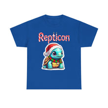 Load image into Gallery viewer, Repticon Unisex Heavy Cotton Tee w/ Tortoise Santa
