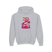 Load image into Gallery viewer, Repticon Youth Heavy Blend Hooded Sweatshirt w/ Valentine Toads
