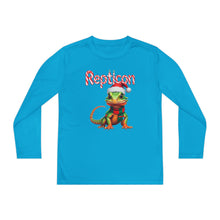 Load image into Gallery viewer, Repticon Youth Long Sleeve Competitor Tee w/ Lizard Santa
