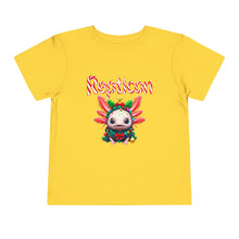 Load image into Gallery viewer, Repticon Toddler Short Sleeve Tee w/ Axolotl Christmas Tree
