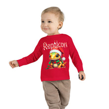 Load image into Gallery viewer, Repticon Toddler Long Sleeve Tee w/ Amphibian Santa
