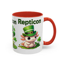 Load image into Gallery viewer, Repticon Accent Coffee Mug w/ St. Patrick&#39;s Day
