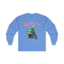 Load image into Gallery viewer, Repticon Unisex Ultra Cotton Long Sleeve Tee w/ Gecko Christmas Tree
