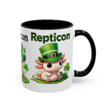 Load image into Gallery viewer, Repticon Accent Coffee Mug w/ St. Patrick&#39;s Day
