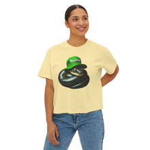 Load image into Gallery viewer, Repticon Women&#39;s Boxy Tee w/ Black Snake
