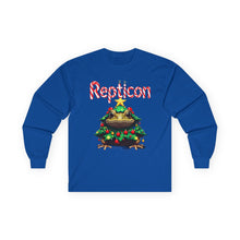 Load image into Gallery viewer, Repticon Unisex Ultra Cotton Long Sleeve Tee w/ Toad Christmas Tree
