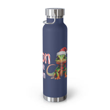 Load image into Gallery viewer, Repticon Copper Vacuum Insulated Bottle, 22oz w/ Lizard Santa
