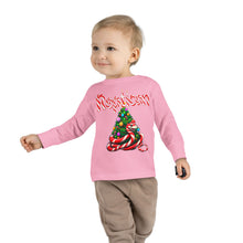 Load image into Gallery viewer, Repticon Toddler Long Sleeve Tee w/ Candy Cane Christmas Tree
