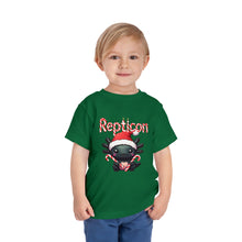 Load image into Gallery viewer, Repticon Toddler Short Sleeve Tee w/ Axolotl Santa
