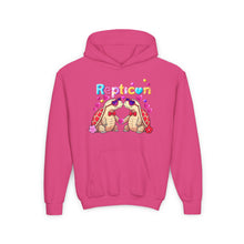 Load image into Gallery viewer, Repticon Youth Heavy Blend Hooded Sweatshirt w/ Valentine Tortoises
