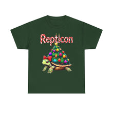 Load image into Gallery viewer, Repticon Unisex Heavy Cotton Tee w/ Tortoise Christmas Tree
