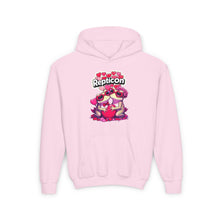 Load image into Gallery viewer, Repticon Youth Heavy Blend Hooded Sweatshirt w/ Valentine Toads
