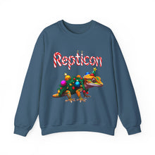 Load image into Gallery viewer, Repticon Unisex Heavy Blend™ Crewneck Sweatshirt w/ Crested Gecko Santa
