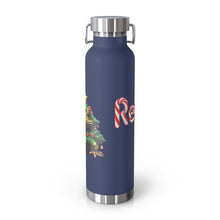 Load image into Gallery viewer, Repticon Copper Vacuum Insulated Bottle, 22oz w/ Toad Christmas Tree
