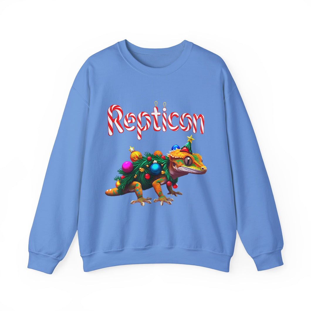 Repticon Unisex Heavy Blend™ Crewneck Sweatshirt w/ Crested Gecko Santa