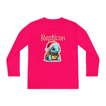 Load image into Gallery viewer, Repticon Youth Long Sleeve Competitor Tee w/ Tortoise Santa
