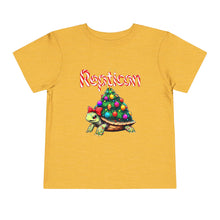 Load image into Gallery viewer, Repticon Toddler Short Sleeve Tee w/ Tortoise Christmas Tree
