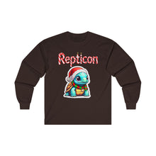 Load image into Gallery viewer, Repticon Unisex Ultra Cotton Long Sleeve Tee w/ Tortoise Santa
