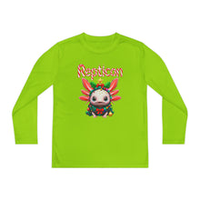 Load image into Gallery viewer, Repticon Youth Long Sleeve Competitor Tee w/ Axolotl Christmas Tree
