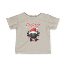 Load image into Gallery viewer, Repticon Infant Fine Jersey Tee w/ Axolotl Santa
