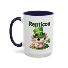 Load image into Gallery viewer, Repticon Accent Coffee Mug w/ Axolotl
