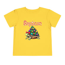 Load image into Gallery viewer, Repticon Toddler Short Sleeve Tee w/ Tortoise Christmas Tree

