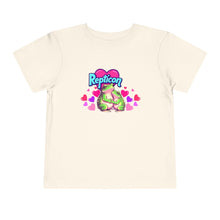 Load image into Gallery viewer, Repticon Toddler Short Sleeve Tee w/ Valentine Frogs
