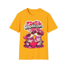 Load image into Gallery viewer, Repticon Unisex Softstyle T-Shirt w/ Valentine Toads
